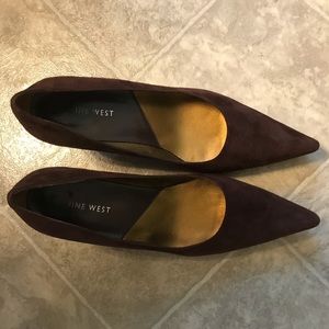 Nine West Brown Suede Pumps